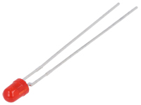 LED Diode 3 mm - Diffused Red - Energy Saving - TLLR4401