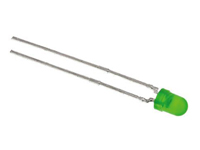 Diodo LED 3 mm - Difuso Verde - Bajo Consumo - TLLG4401