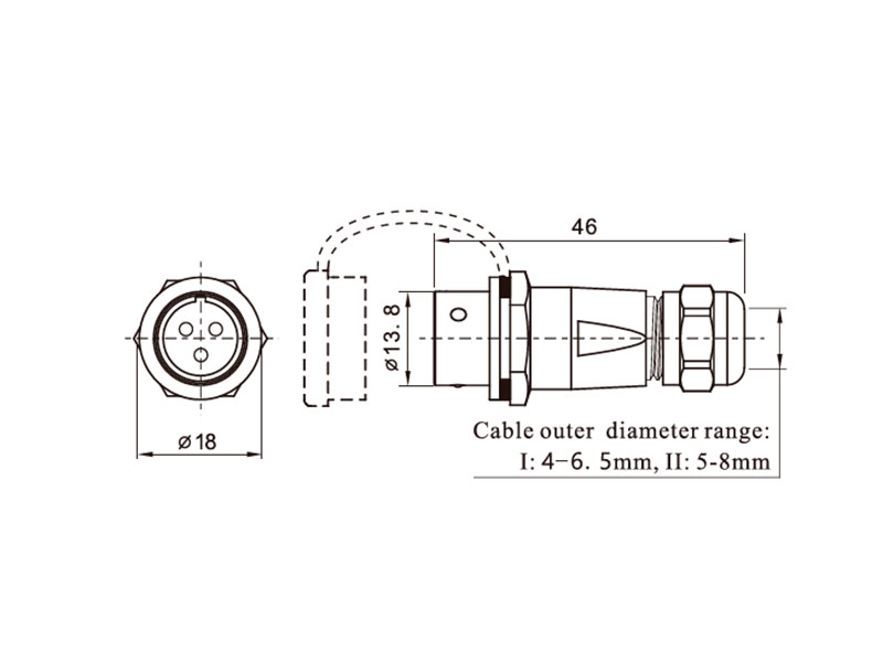 WEIPU SF12 Series IP67 - Connecteur Étanche Ø12 Femelle Aérien 7 Pôles - SF1211/S7II