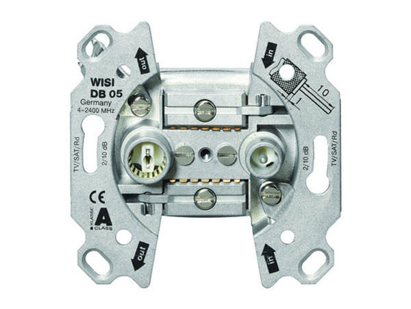 Tecatel TI-0502 - Base de Antena TV-SAT Empotrar de Paso con Caratula