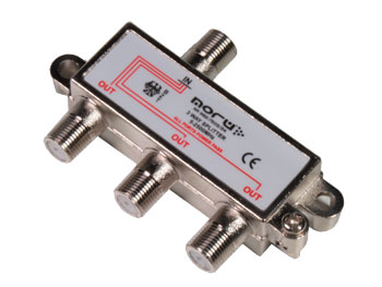 F Splitter Connector, 1 Input and 3 Outputs