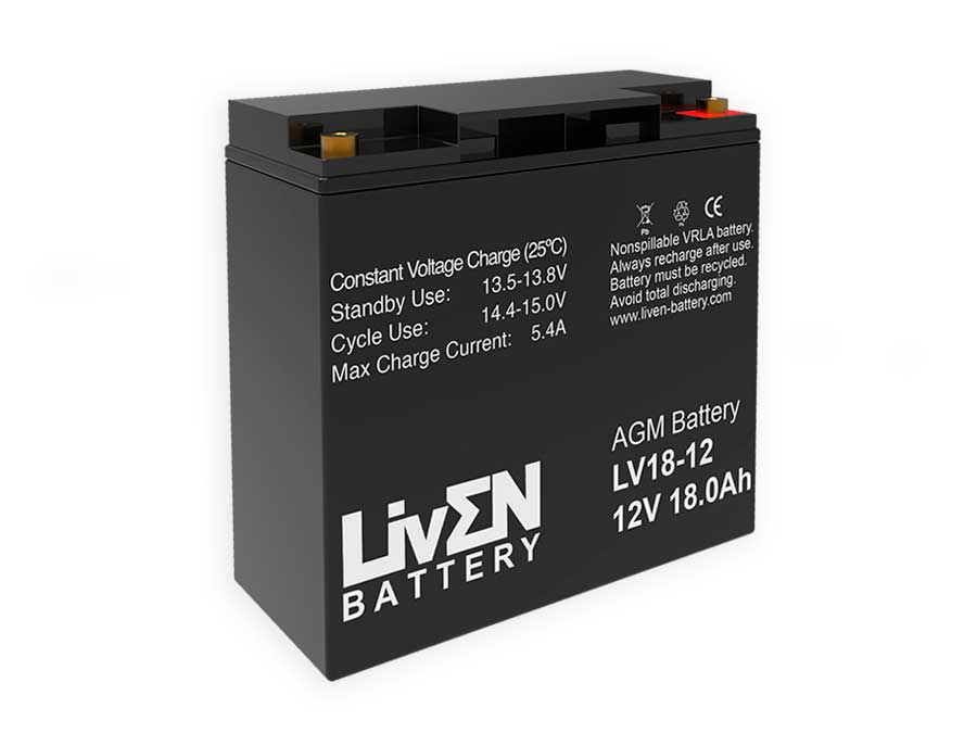 Liven Battery - Bateria de Chumbo 12V / 18AH - LV18-12