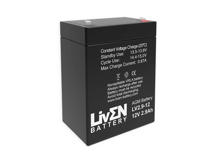 Liven Battery - Bateria de Chumbo 12V / 2.9AH - LV2.9-12