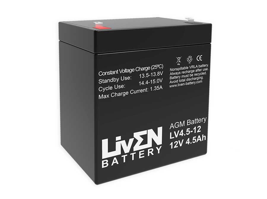 Liven Battery - Bateria de Chumbo 12V / 5AH - LV5-12