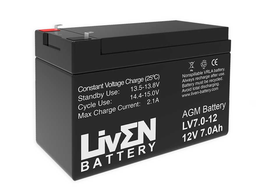 Liven Battery - Bateria de Chumbo 12V / 7AH - LV7-12F1