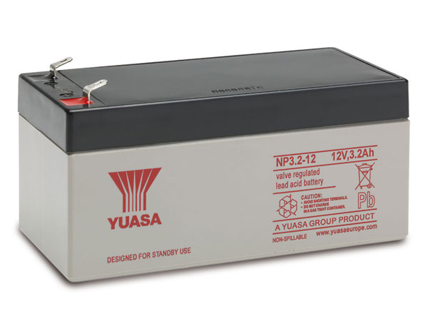 Yuasa 3.2-12 - Batterie Plomb 12 V - 3,2 Ah - NP3.2-12