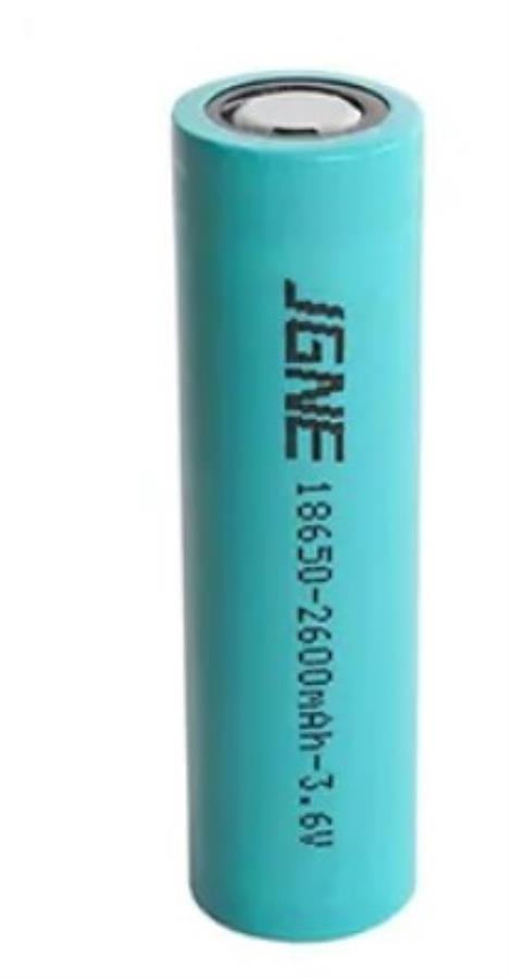 Goldencell JGCNR18650-2600mAh-3.6V - Batterie Lithium Ion 18650 / 3,6 V / 2,6 A - Décharge maximale 7,8 A