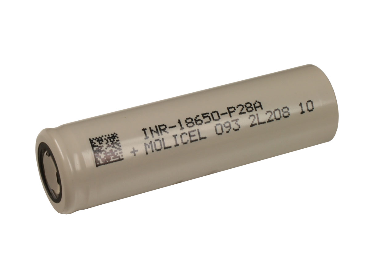 Molicel INR-18650-P28A - Batería Ion de Litio 18650 / 3,7V / 2,8A Descarga Max. 35A