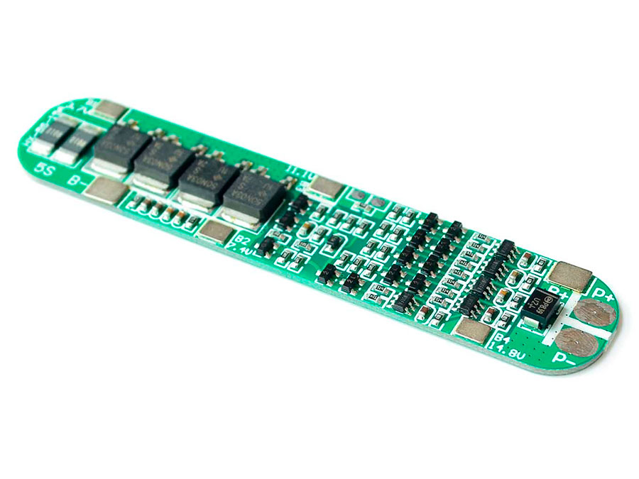 BMS - Protective Charger Module for 5 Lithium Ion 18650 Batteries - 18,5 V - 15 A