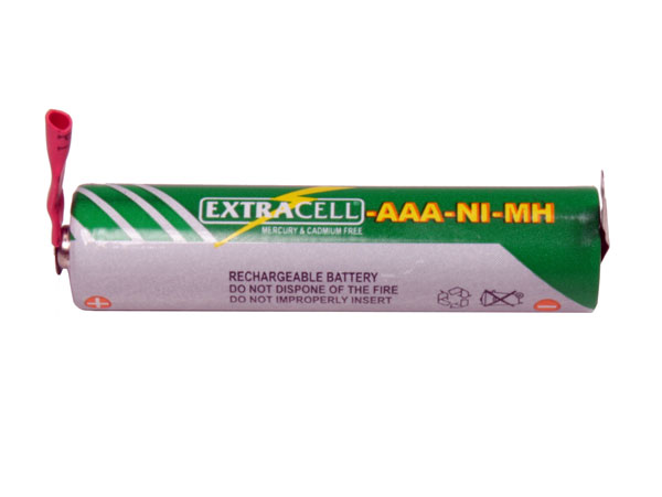 Bateria NiMH 1,2 V - 1000 mAh - AAA com Pinos