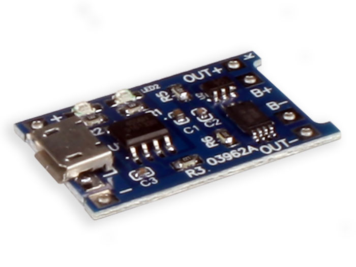 Chargeur de Batterie Lithium Ion 3.7V 1A Micro-USB