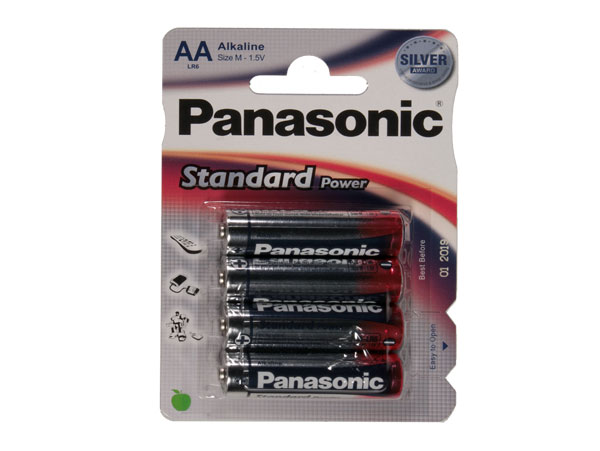 Panasonic LR6SP - Pile Alcaline 1,5 V AA - 4 Unités sous Blister - 5410853024217