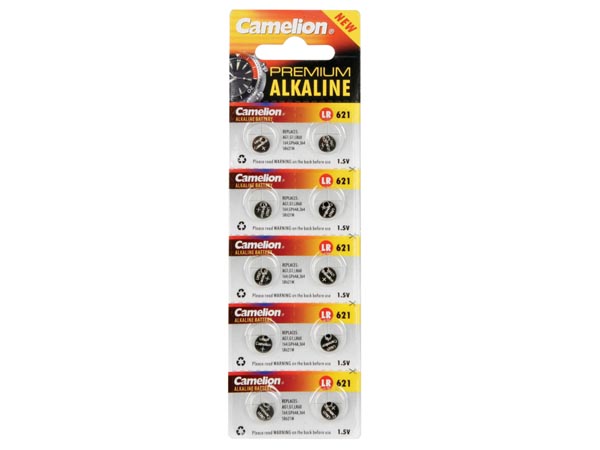 Camelion LR621 - AG1 - D364 - 1.5 V Alkaline Button Cell Battery