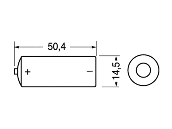 Saft LS14500 - Pilha Lítio 3,6 V - 2600 mA - AA