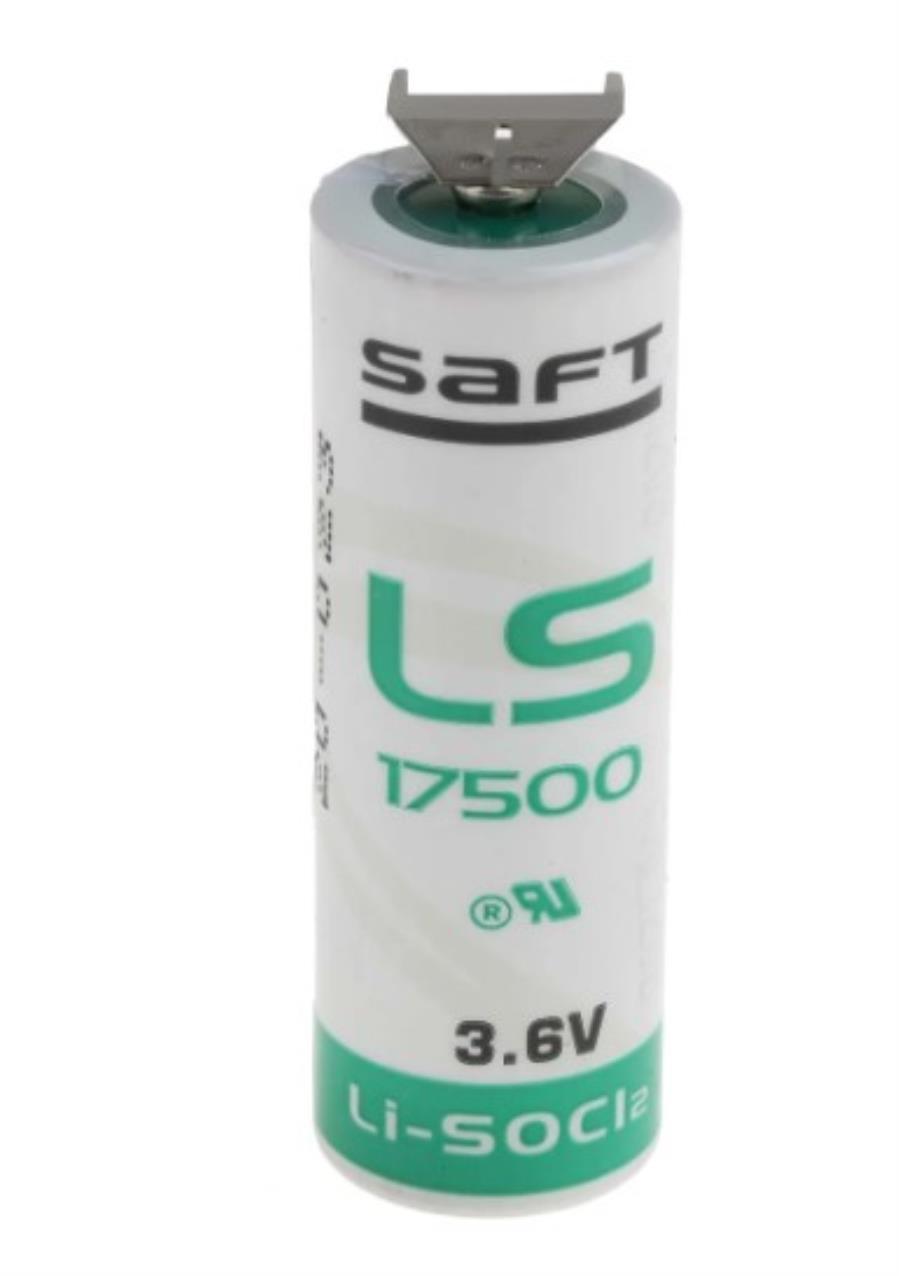 Saft LS175003PF - Batterie au chlorure de thionyle - Lithium 3,6 V 3,6 Ah Ø16,94x50,5 avec cosses