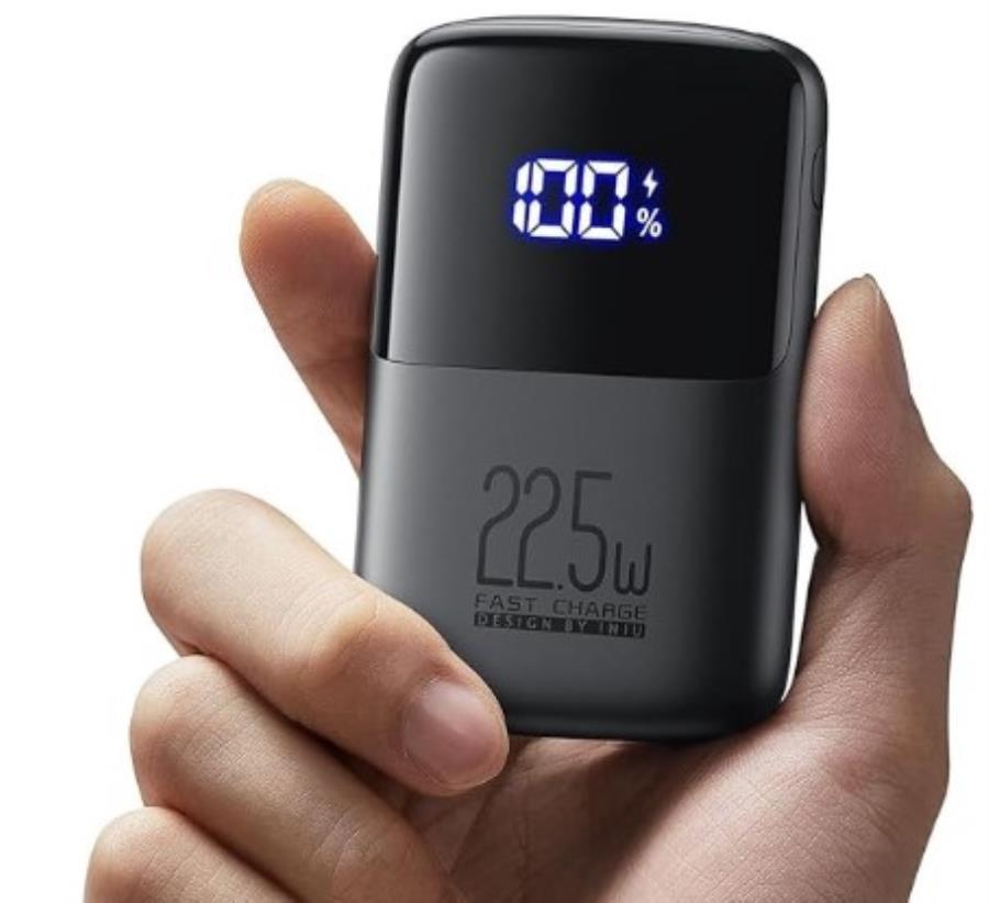 INIU BI-B61 - Power Bank 5 V - 10000 mAh - 50 W - 2 x USB-A + 1 x USB-C