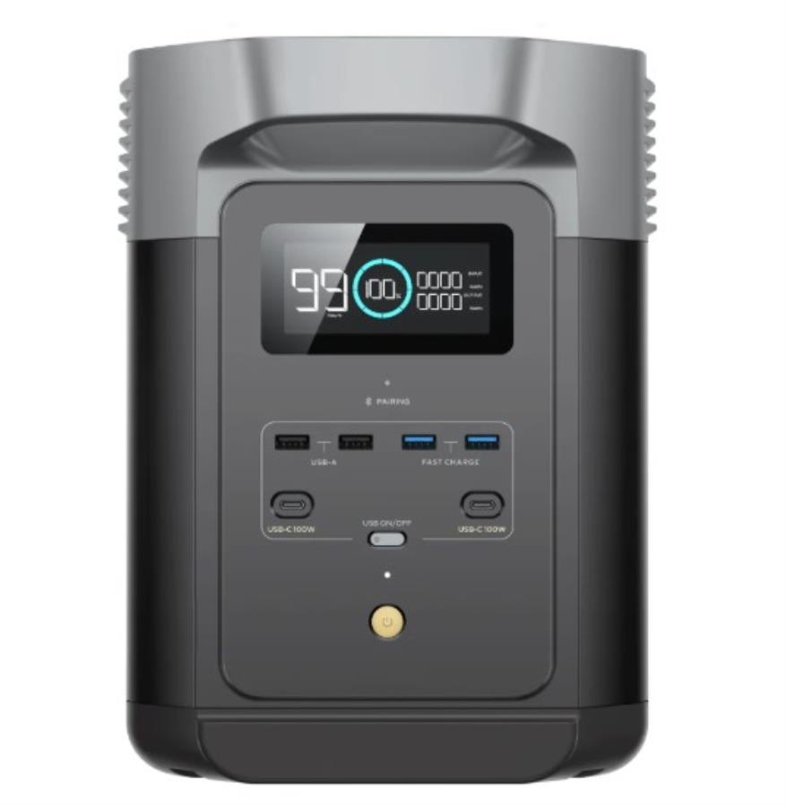 Ecoflow DELTA 2 - Estación de energía portátil a baterías LiFeP04 - 1800 W -1024 Wh de carga rápida - 43293121380574