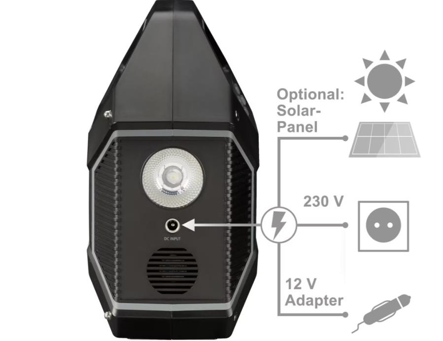 Bresser 155 Wh - Portable power station with LiFeP04 batteries - 100 W - 155 Wh - 3810000