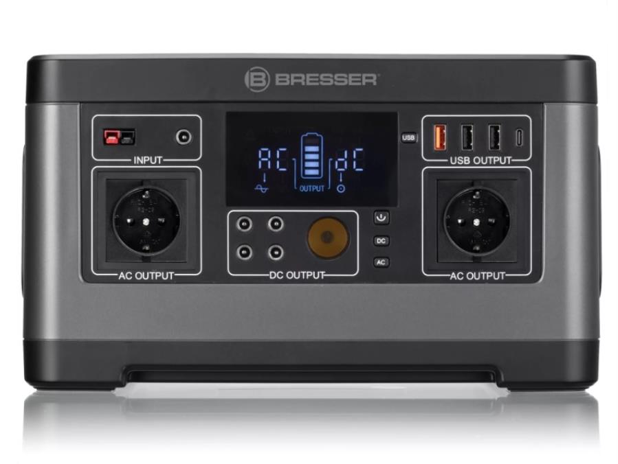 Bresser 500 W - Estación de energía portátil a baterías LiFeP04 - 500 W - 520Wh - 3810020