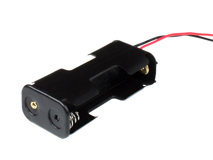 Battery Holder for 2 AA Batteries with Cable