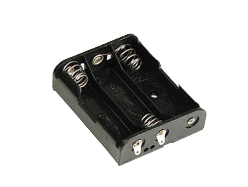 Battery Holder for 3 AA Batteries with Sleeve
