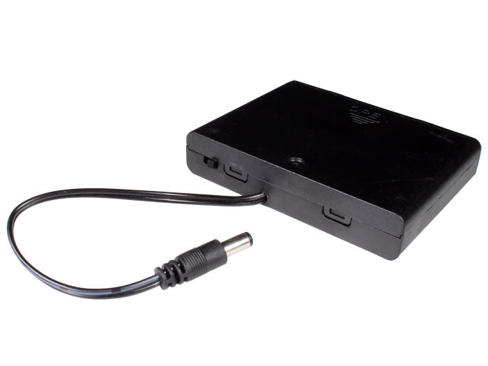 Coupleur 6 Piles AA avec Fils et Interrupteur, Bouchon et Connectour