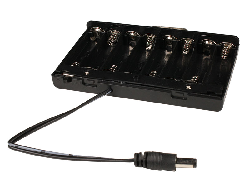 Coupleur 8 Piles AA avec Fils et Interrupteur, Bouchon et Connectour