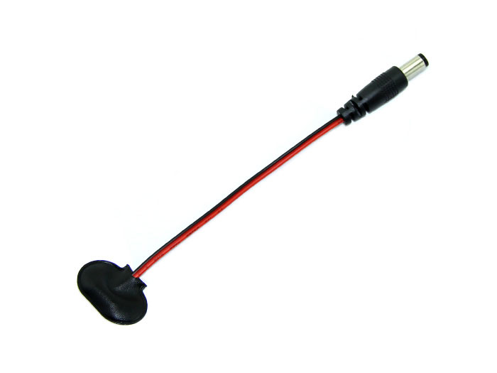 Coupleur 1 Pile 9 V avec Fils et Jack d&aposAlimentation