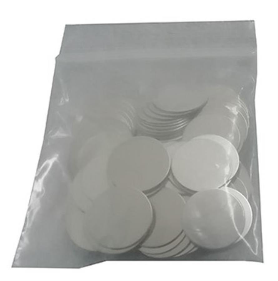 AOT - Séparateur Piles Bouton CR2032 pour Tests - Inox 316 - Ø : 15,8 mm - Épaisseur : 1 mm - 500 unités