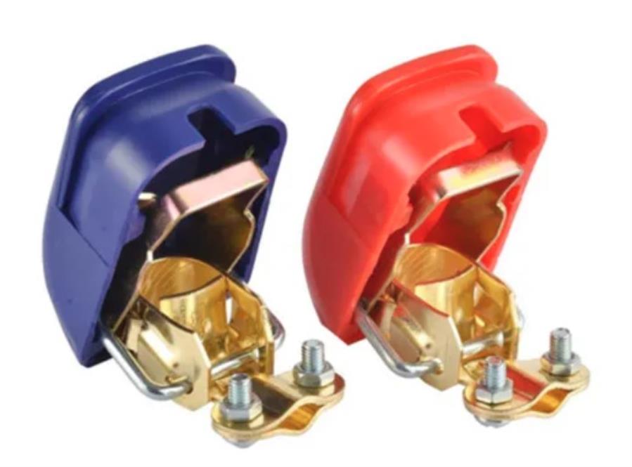 Positive and Negative Pressure Battery Terminals with Protection