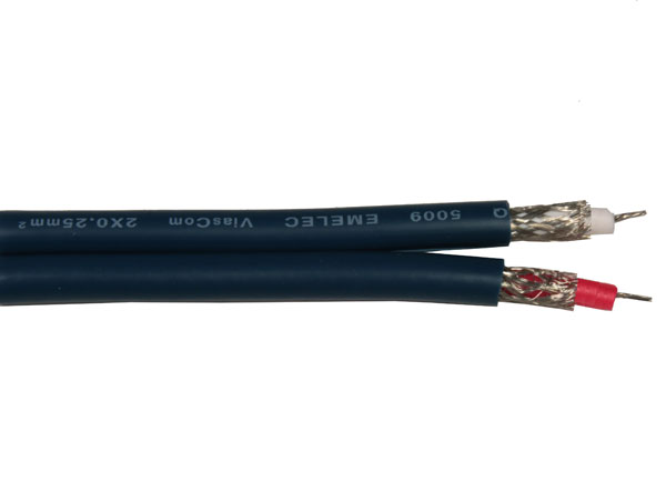 Emelec OFC Q5009 - Cable Paralelo Apantallado Audio Estéreo 2 x 0,25