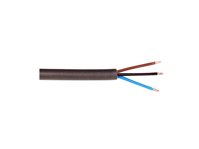 PUR - Round Black Electrical Cable 3 x 0.34 mm 250 V - actuator and sensor Cable - 8043419