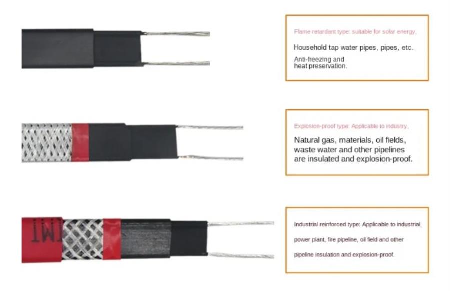 Self-Regulating Trace Heating Cable - Surface Temperature 65ºC
