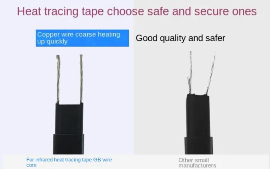 Self-Regulating Trace Heating Cable - Surface Temperature 65ºC