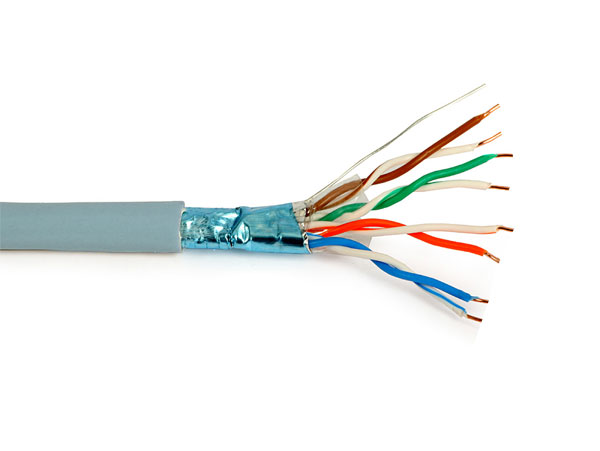 Cable Manguera 4 Pares FTP Cat. 5E Rígido