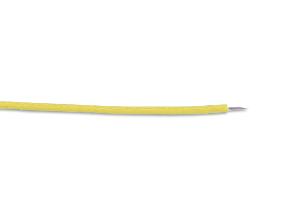 Câble Unipolaire Multibrins Flexible 0,07 mm² Jaune - 150 m