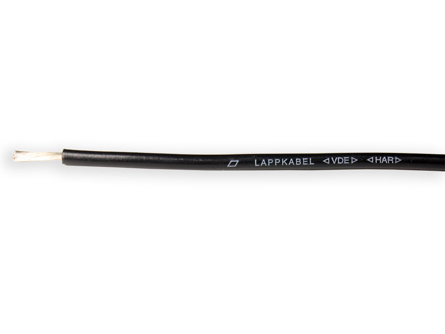 LAPPKABEL - Cabo flexível multifilar unipolar 1,5mm² preto 1M - 4150401