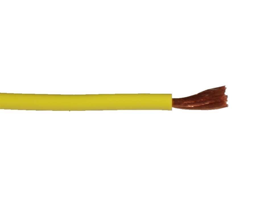 Stäubli FLEXI-E 1,0 - Cable Unipolar Multifilar PVC 1,0 mm² - Puntas de Prueba - Amarillo - 60.7008-24