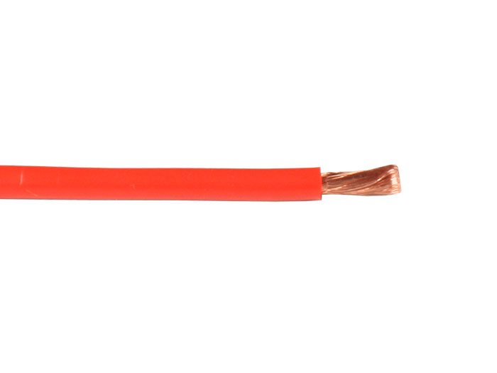 Stäubli FLEXI-E-2,5 - Cable Unipolar Multifilar PVC 2,5 mm² - Puntas Prueba - Rojo - 60.7012-10022