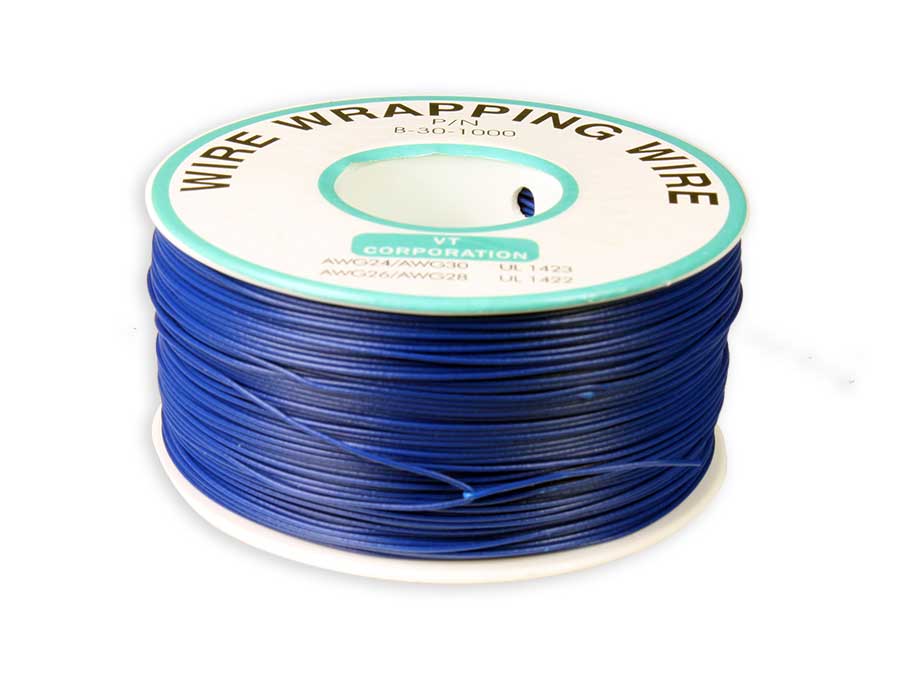 Cabo Unipolar Unifilar Wire Wrapping 0,05 mm² (AWG30) Azul 250 m