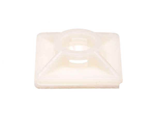 Embase Auto Adhésif pour Collier de Serrage 19 x 19 mm - 100 Pièces