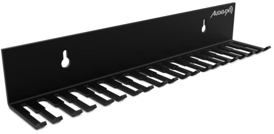 Audibax CWS 10 - Support Mural pour Câbles - 19 Trous de 4 à 11 mm