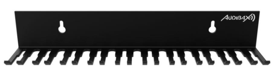 Audibax CWS 10 - Support Mural pour Câbles - 19 Trous de 4 à 11 mm