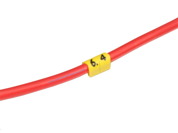 Pliotex - 10 Marcadores Cabo Ø2,2-Ø5mm - Marrom Nº 1 - PT-V+45-1