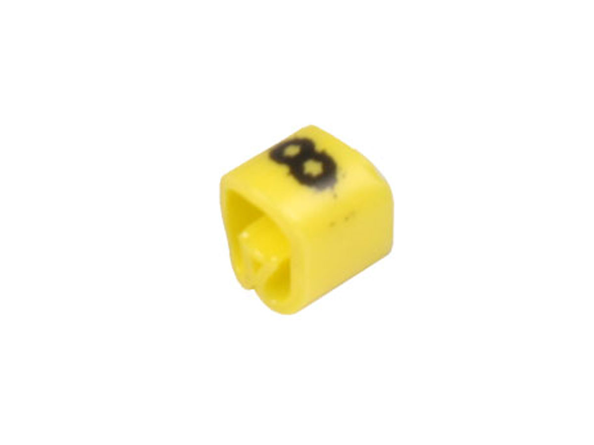 Pliotex - Saco 100 Marcadores Cabo Ø2,2-Ø5mm - Amarelo Nº 8 - TPTV45-8-AM