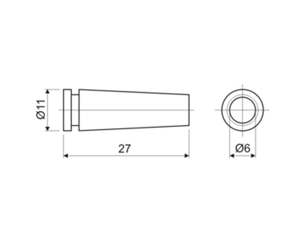 PasaCables 13,2 X 6 Negro