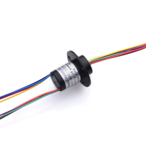 Anillo conductor rotativo de 6 canales 1,5A Ø12,5 mm | Slip Ring compacto