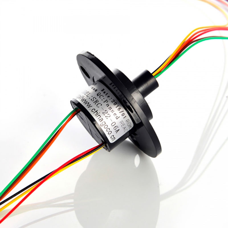 6-Circuit Slip Ring 2A Ø22 mm | Compact Rotary Electrical Connector
