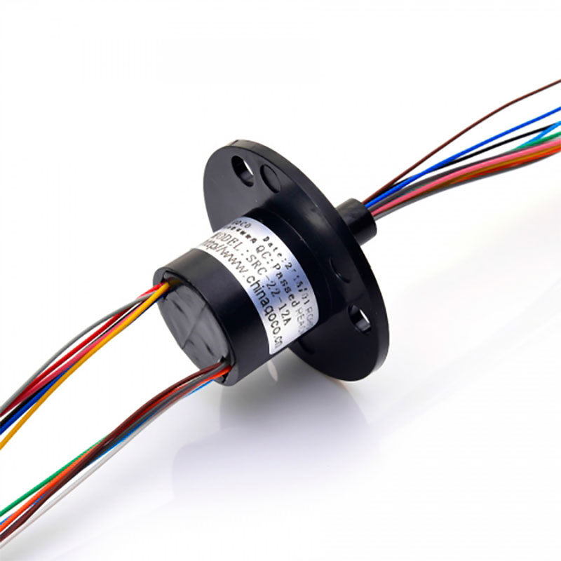 12-Circuit Slip Ring 2A Ø22 mm | Compact Rotary Electrical Connector