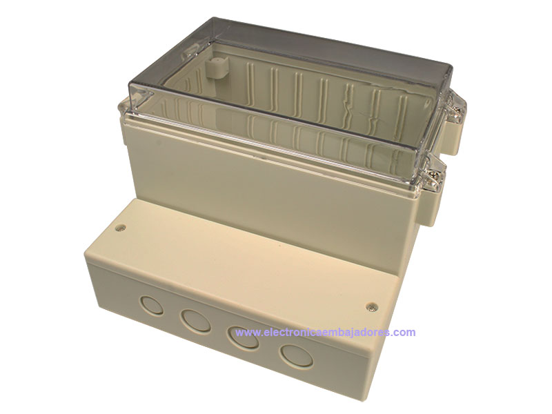 Sealed ABS and Polycarbonate Enclosure 165 x 158 x 121 mm